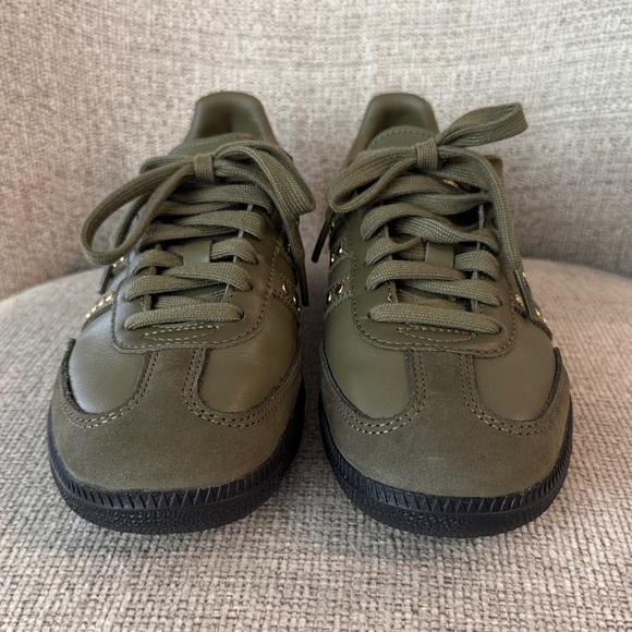 New adidas Samba Olive/Gold Studded - Picture 3 of 7
